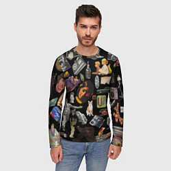 Лонгслив мужской РЕТРО, цвет: 3D-принт — фото 2