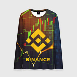 Лонгслив мужской BINANCE БИНАНС БАНАН, цвет: 3D-принт