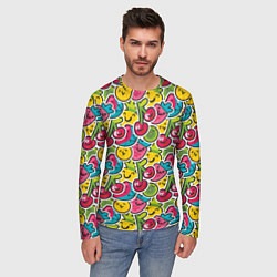 Лонгслив мужской Лето Ягоды Фрукты, цвет: 3D-принт — фото 2