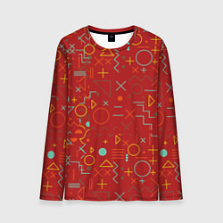 Лонгслив мужской Mathematics Geometry Geometric, цвет: 3D-принт