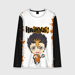 Лонгслив мужской Юу Нишиноя Nishinoya Yu Z, цвет: 3D-принт