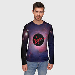 Лонгслив мужской Virgin Galactic космос, цвет: 3D-принт — фото 2