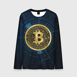 Лонгслив мужской BITCOIN ВАЛЮТА, цвет: 3D-принт