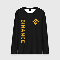 Мужской лонгслив БИНАНС ЛОГО КАРБОН BINANCE LOGO