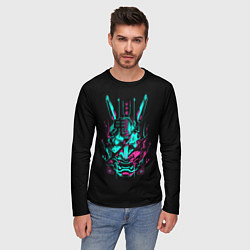 Лонгслив мужской НЕОНОВЫЙ САМУРАЙ NEON RONIN NEON SAMURAI, цвет: 3D-принт — фото 2