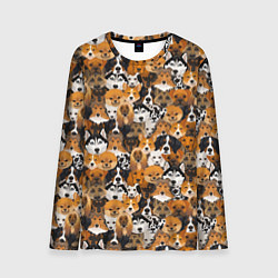 Лонгслив мужской Разные Собаки, цвет: 3D-принт