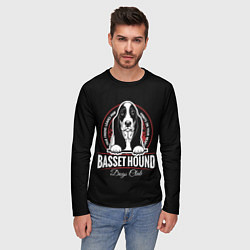 Лонгслив мужской Бассет-Хаунд Basset Hound, цвет: 3D-принт — фото 2