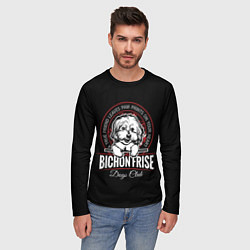 Лонгслив мужской Бишон Фризе Bichon Frize, цвет: 3D-принт — фото 2
