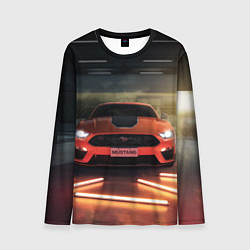 Лонгслив мужской Форд Мустанг, Ford Mustang, цвет: 3D-принт