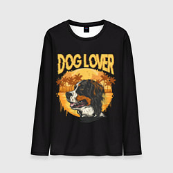 Лонгслив мужской Любитель Собак Dog Lover, цвет: 3D-принт