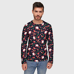 Лонгслив мужской Christmas Santa, цвет: 3D-принт — фото 2