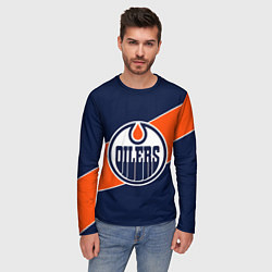 Лонгслив мужской Эдмонтон Ойлерз Edmonton Oilers NHL, цвет: 3D-принт — фото 2