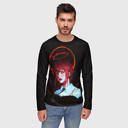 Лонгслив мужской Макима кровавый ангел Человек бензопила, цвет: 3D-принт — фото 2
