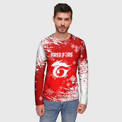 Лонгслив мужской Free Fire - Новогодний, цвет: 3D-принт — фото 2