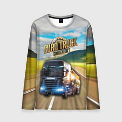 Лонгслив мужской Euro Truck Simulator, цвет: 3D-принт