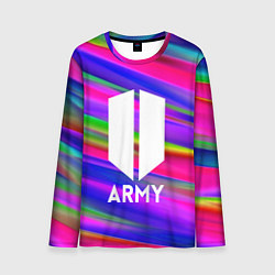 Лонгслив мужской BTS ARMY RAIBOW, цвет: 3D-принт