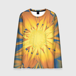 Лонгслив мужской Солнечный цветок Абстракция 535-332-32, цвет: 3D-принт