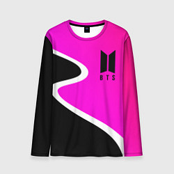 Лонгслив мужской K-pop БТС Логотип, цвет: 3D-принт