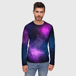 Лонгслив мужской Космос Galaxy, цвет: 3D-принт — фото 2