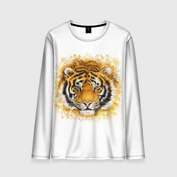Лонгслив мужской Дикий Тигр Wild Tiger, цвет: 3D-принт