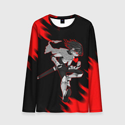 Лонгслив мужской DELTARUNE KRIS RED HEART, цвет: 3D-принт