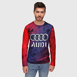 Лонгслив мужской AUDI Audi Краски, цвет: 3D-принт — фото 2