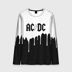 Лонгслив мужской ACDC подтёки, цвет: 3D-принт