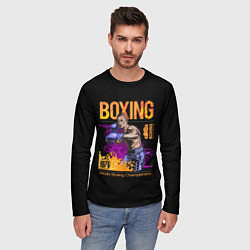 Лонгслив мужской BOXING - Бокс, цвет: 3D-принт — фото 2