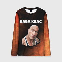 Лонгслив мужской BUBBLE KVASS - СКАЛА Пламя, цвет: 3D-принт