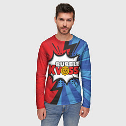 Лонгслив мужской Бабл квас супер геройский узор, цвет: 3D-принт — фото 2