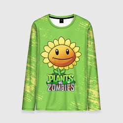 Мужской лонгслив Подсолнух Plants vs Zombies