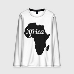 Лонгслив мужской Африка черно-белая двусторонняя, цвет: 3D-принт