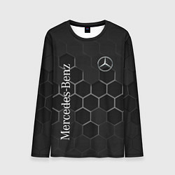 Мужской лонгслив Mercedes-Benz black соты