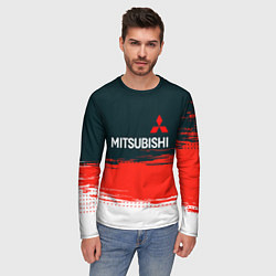 Лонгслив мужской Mitsubishi - Auto бренд, цвет: 3D-принт — фото 2