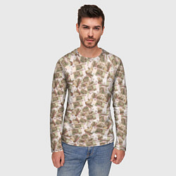 Лонгслив мужской Купюры 100 рублей, цвет: 3D-принт — фото 2