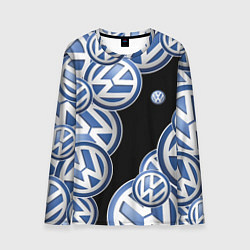 Мужской лонгслив Volkswagen logo Pattern