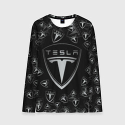 Мужской лонгслив TESLA BIG LOGO PATTERN