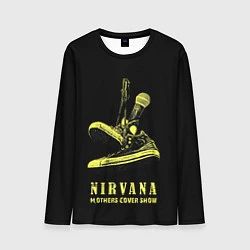 Лонгслив мужской Nirvana Нирвана, цвет: 3D-принт
