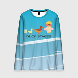 Лонгслив мужской Duck stages 3D, цвет: 3D-принт