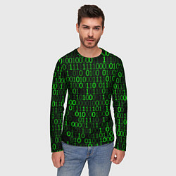 Лонгслив мужской Бинарный Код Binary Code, цвет: 3D-принт — фото 2