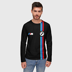 Лонгслив мужской БМВ 3 STRIPE BMW, цвет: 3D-принт — фото 2