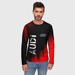 Лонгслив мужской АУДИ Audi Абстракция, цвет: 3D-принт — фото 2