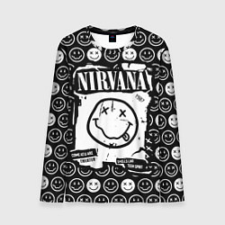 Мужской лонгслив NIRVANA символика