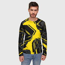 Лонгслив мужской Абстракция Город, цвет: 3D-принт — фото 2