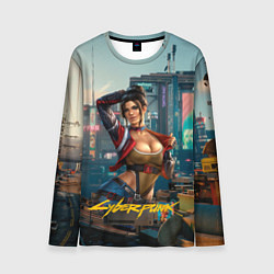 Лонгслив мужской Panam Cyberpunk2077 18, цвет: 3D-принт