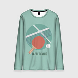 Лонгслив мужской TABLE TENNIS Теннис, цвет: 3D-принт