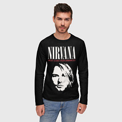 Лонгслив мужской NIRVANA Kurt Cobain, цвет: 3D-принт — фото 2