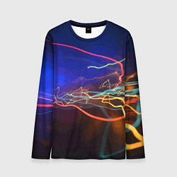 Лонгслив мужской Neon vanguard pattern Lightning Fashion 2023, цвет: 3D-принт