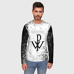 Лонгслив мужской Powerwolf знак, цвет: 3D-принт — фото 2