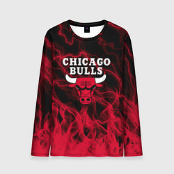 Мужской лонгслив CHICAGO BULLS ЧИКАГО БУЛЛС МОЛНИИ